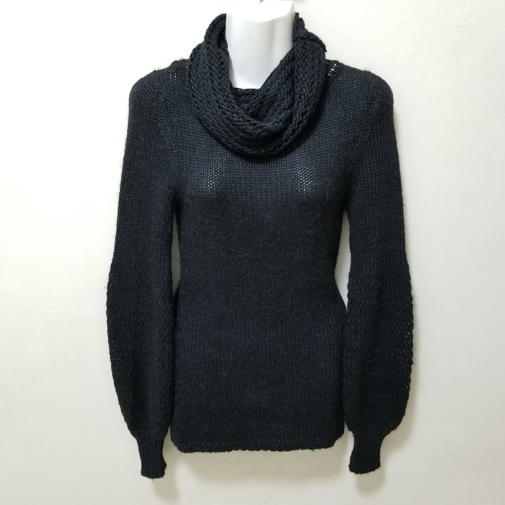 Anthropologie Moth Sweater Alpaca Turtleneck Knit Turtleneck Fitted XS
